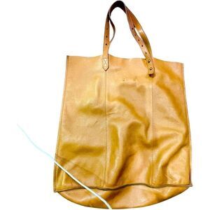 Madewell Tan Leather Tote Bag